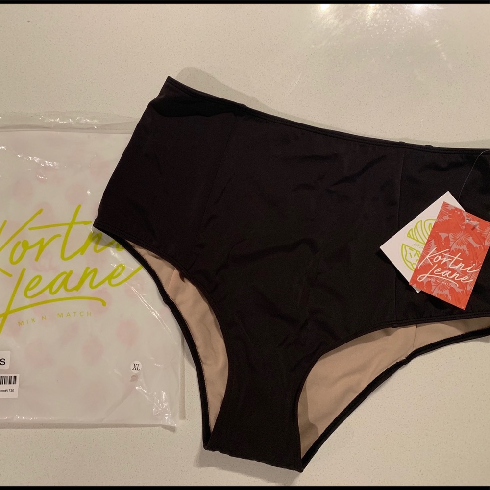 KORTNI JEANE High Cut Bottoms NWT - XL